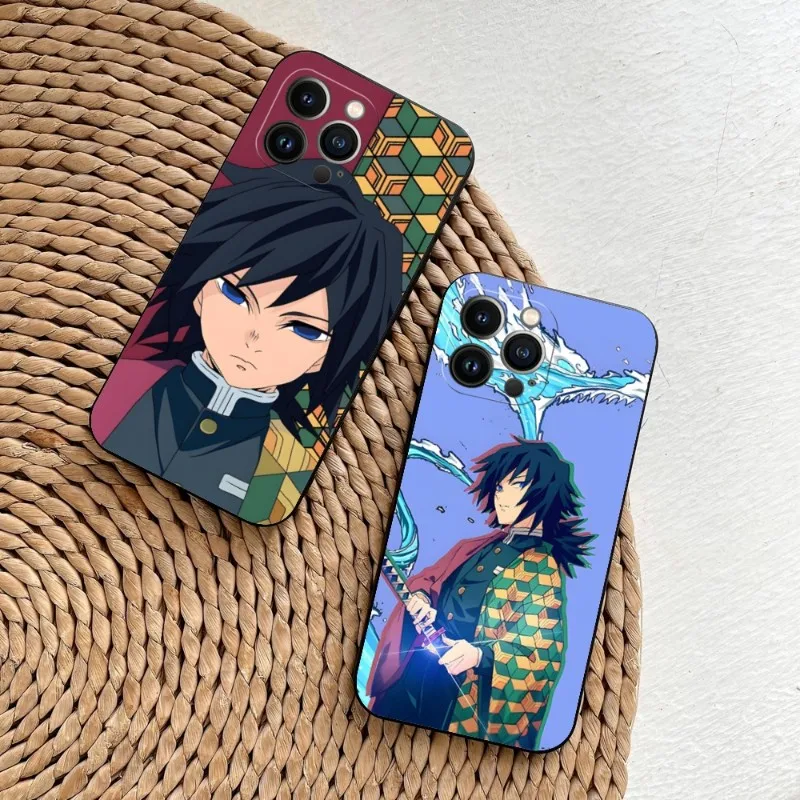 Demon Slayer Tomioka Giyuu Phone Case For Iphone 14 13 11 12 Pro Max Xr