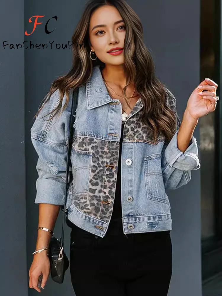 2024 Spring New Womens Jackets Fashion Vintage Loose Embroidery Beading Exquisite Short Denim Top Elegant Floral Coats Female 4