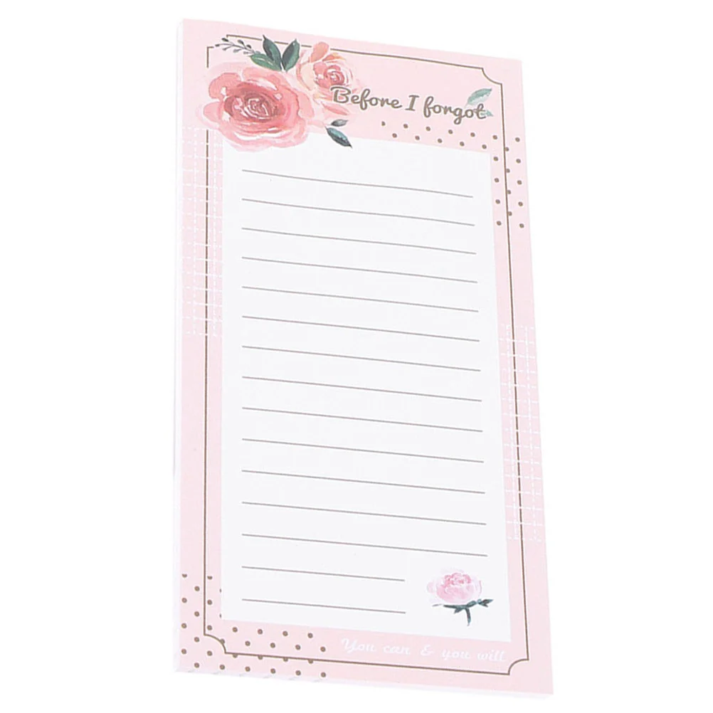 1 Book Grocery List Magnet Pad for Fridge Magnetic Memo Pad Convenient Magnetic Backing Notepad fridge magnet calendar housework reward table convenient chart chore notebook kids decorative child