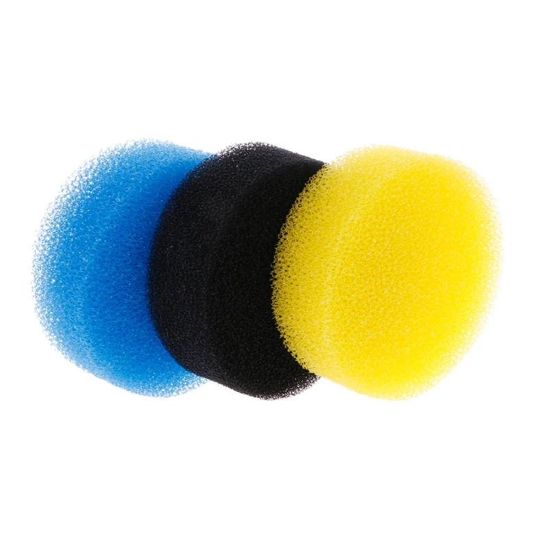

Filter Sponge 3 Pcs Aquarium Fish for Tank Pond Sump Divider Round Filter Mat