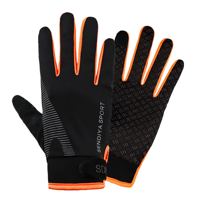 

Summer Ice Silk Cycling Gloves Touch Screen Breathable Sun Protection Gloves Sports Fitness Mountaineering Gloves Quick Drying