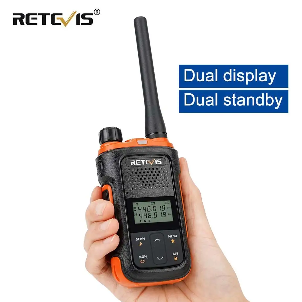 Retevis Walkie Talkie Long Range Mini Two-way FM Radio RB627B Walkie-talkies VOX PTT Portable ht for Hunting Fishing Hotel | Мобильные