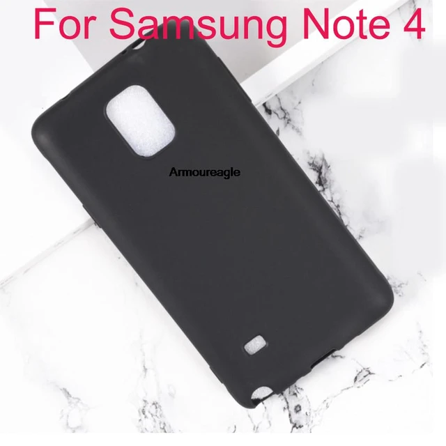 Black Soft Silicone Funda Guard On for Samsung Galaxy Note 4 Case 5.7 Inch  Soft TPU