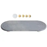 Water Absorbing Stone Counter Tray Quick Drying Neat Diatomaceous Earth Sink Tray Coasters Kitchen Sponge Hand Soap Holder 1
