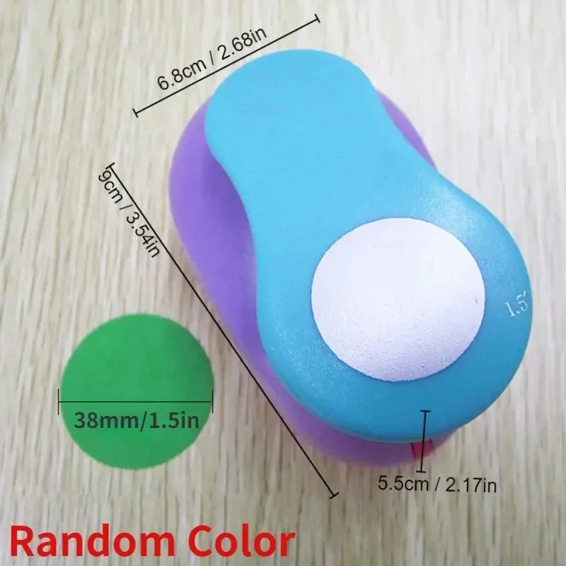 8/25/38/50mm Random Color Circle Punch DIY Embossing Punches Scrapbooking Machine Paper Cutting Hole Punch Rounder Cutter