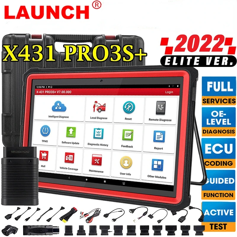 2022 LAUNCH X431 PRO3S + Автомобильный OBD-сканер двунаправленный диагностический