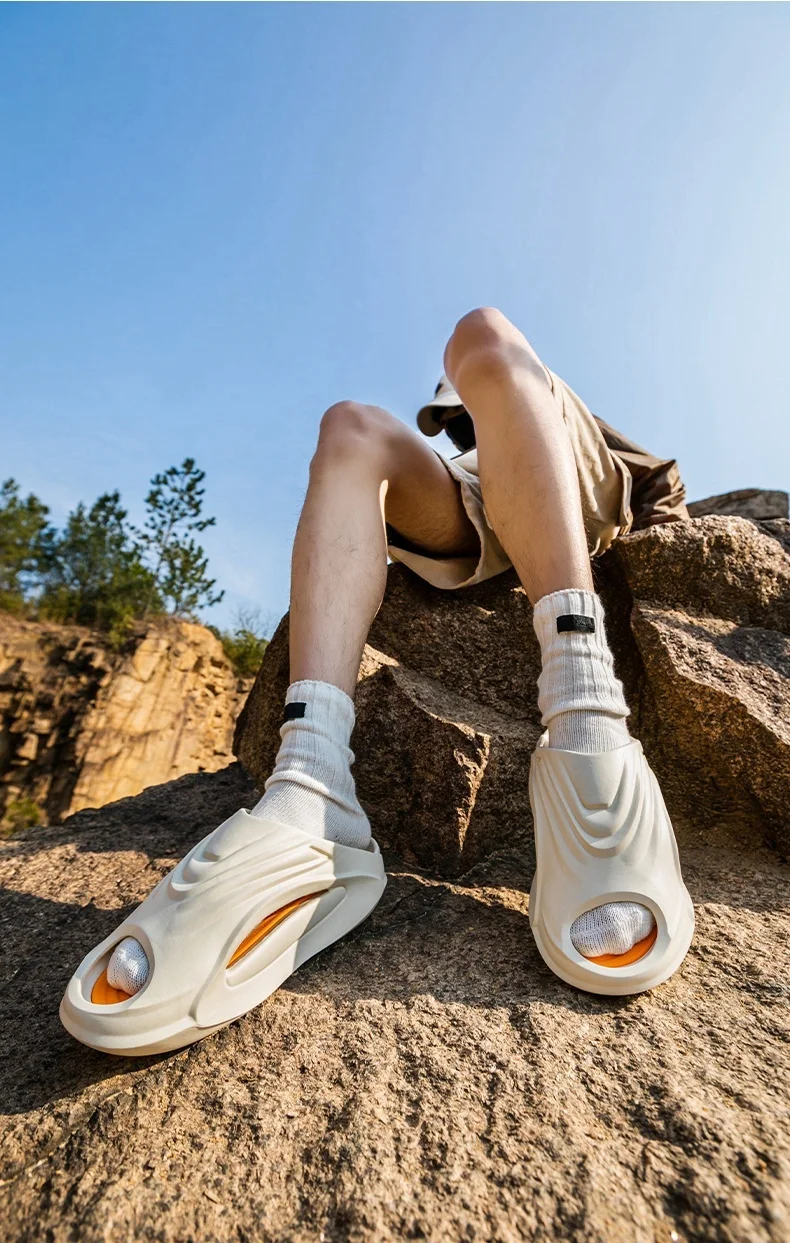 �Neue Unisex-Sportrutschen – rutschfeste Motorradsandalen mit dicker Sohle für Herren/Damen, Strandbasketball, Outdoor-Sommerschuhe – Detail 13