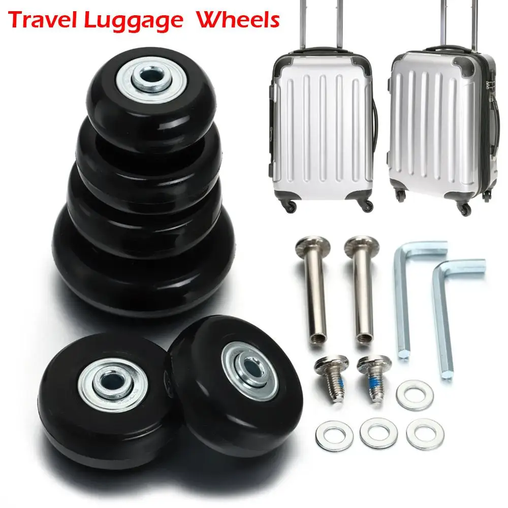2/4Pc Replace Wheels With Screw For Travel Luggage Suitcase Wheels