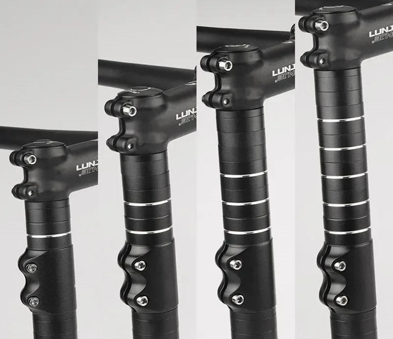 Fahrrad Gabel Vorbau Rise Up 85 115 135 150 180 210 MM Fahrrad Vorbau Höhe Extender Straße Mountainbike Lenker erhöhen Adapte – Detail 14