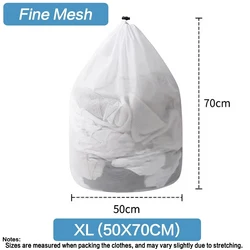 Mesh Laundry Bag with Drawstring Closure - Durable and Versatile (4Pcs(S-XL)Fine)