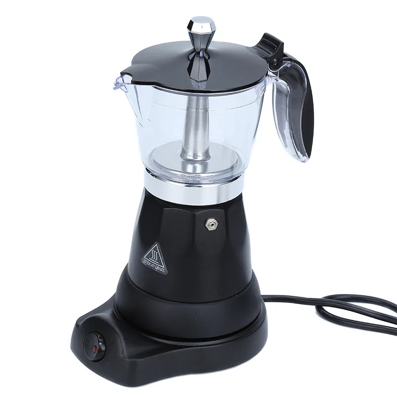 220V 300ml Aluminum Electric Mocha Pot Italian Coffee Maker Household Fast And Convenient Electric Coffee Pot 2