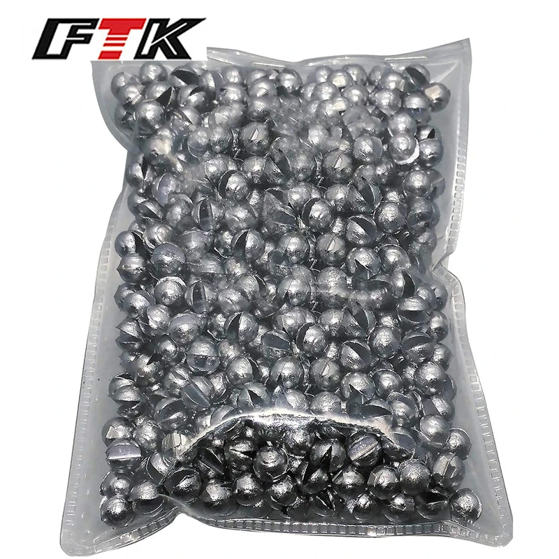 100 Pcs 4.5mm Dia Sinking Weight Split Shots Fishing Sinkers 0.5g Per