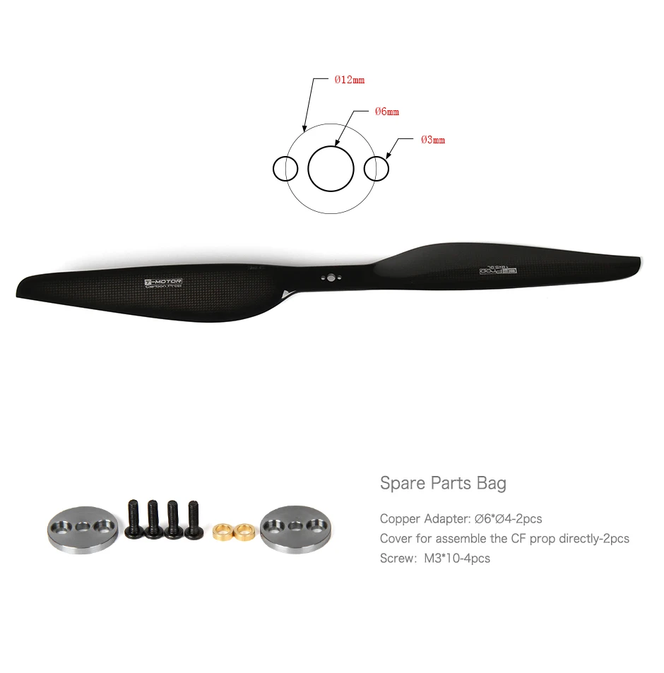 T-MOTOR G20X6.5 G22X7.2 Prop - 2PCS/PAIR Carbon Fiber Propeller For Various Demands 13