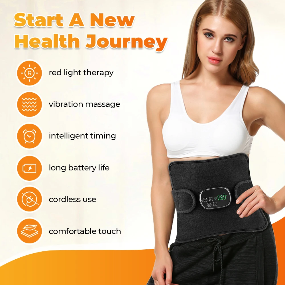 Red Light Massage Pad for Waist Abdomen Relief
