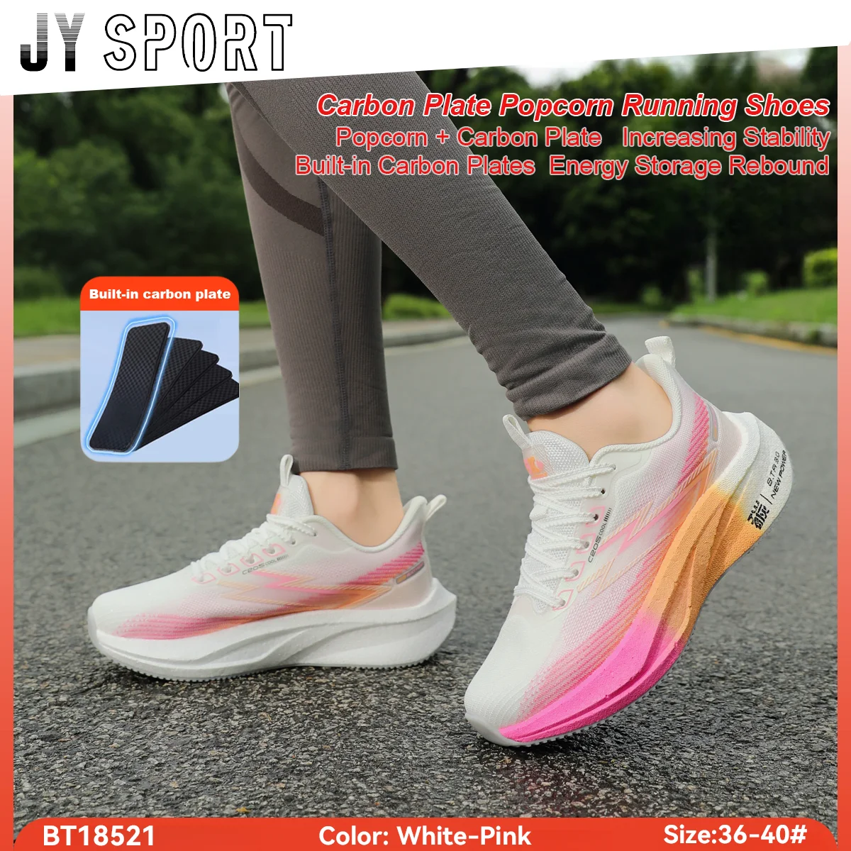 Women Sneakers Lightweight Breathable Running Shoes Gym Trend Outdoor Shoes Women png Carbon Plate Women's Sports