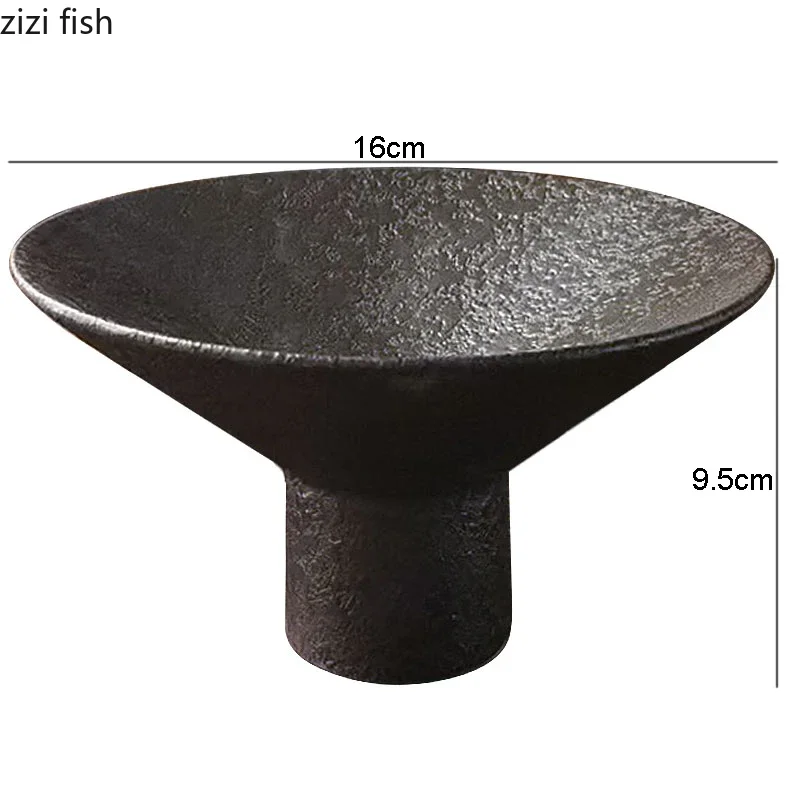 Ceramics Dinner Plate Tall Pasta Plates Salad Bowls Soup Basins Creative Restaurant Home High Feet Tableware Snack Dessert Trays dining dish