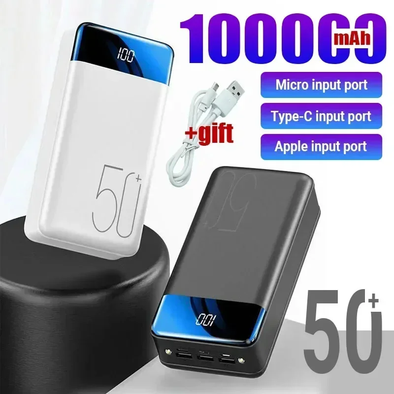 

Latest Super Genuine Fast Charging 100000mahPower Bank Large Capacity Mobile Power Universal 5v2.1a Fast Charging