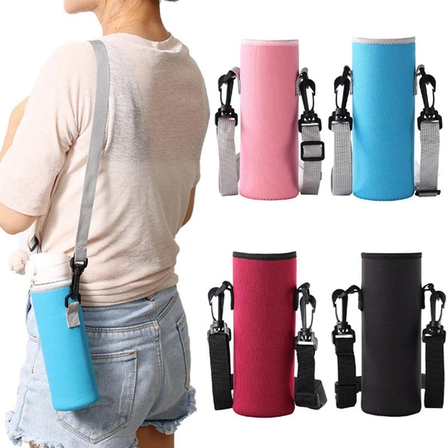 Made Easy Kit Neoprene Water Bottle Carrier Holder Bag Pouch with  Adjustable Shoulder Strap Perfect for Carrying Stainless