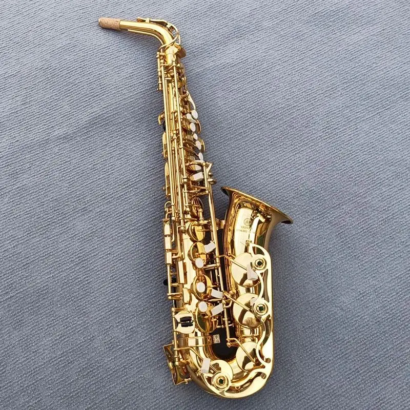 Japan 275 Eb Alto Saxophone Brass Gold Lacquer Music Instrument E-flat Sax with Case Accessories