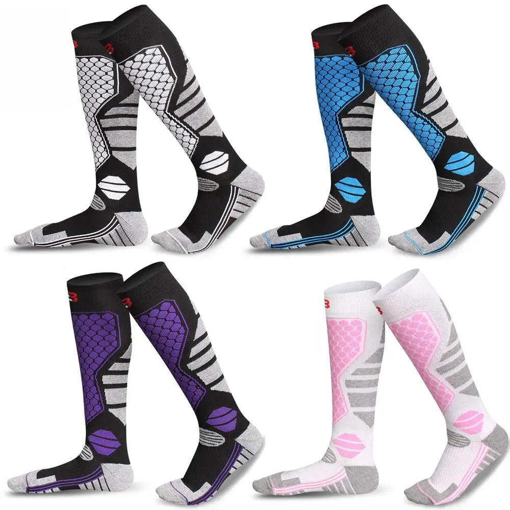 Winter Warm Ski Socks Anti-slip Thickened Breathable Compression Snowboard Socks Thermal Moisture-wicking Knee High