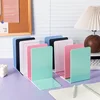 2pcs Desktop Organizer L-shaped Desk Bookends Durable Display Book Stand Simple INS Book Support Rack Minimalism 3