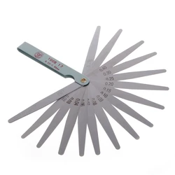 Precision Metric Filler Feeler Gauge Tool with 17 Blade Thickness Range (Brown)