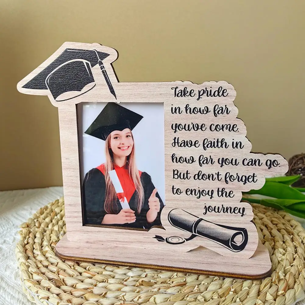 Wood Photo Frame 1 Set DIY Graduation Picture Frame For Desktop