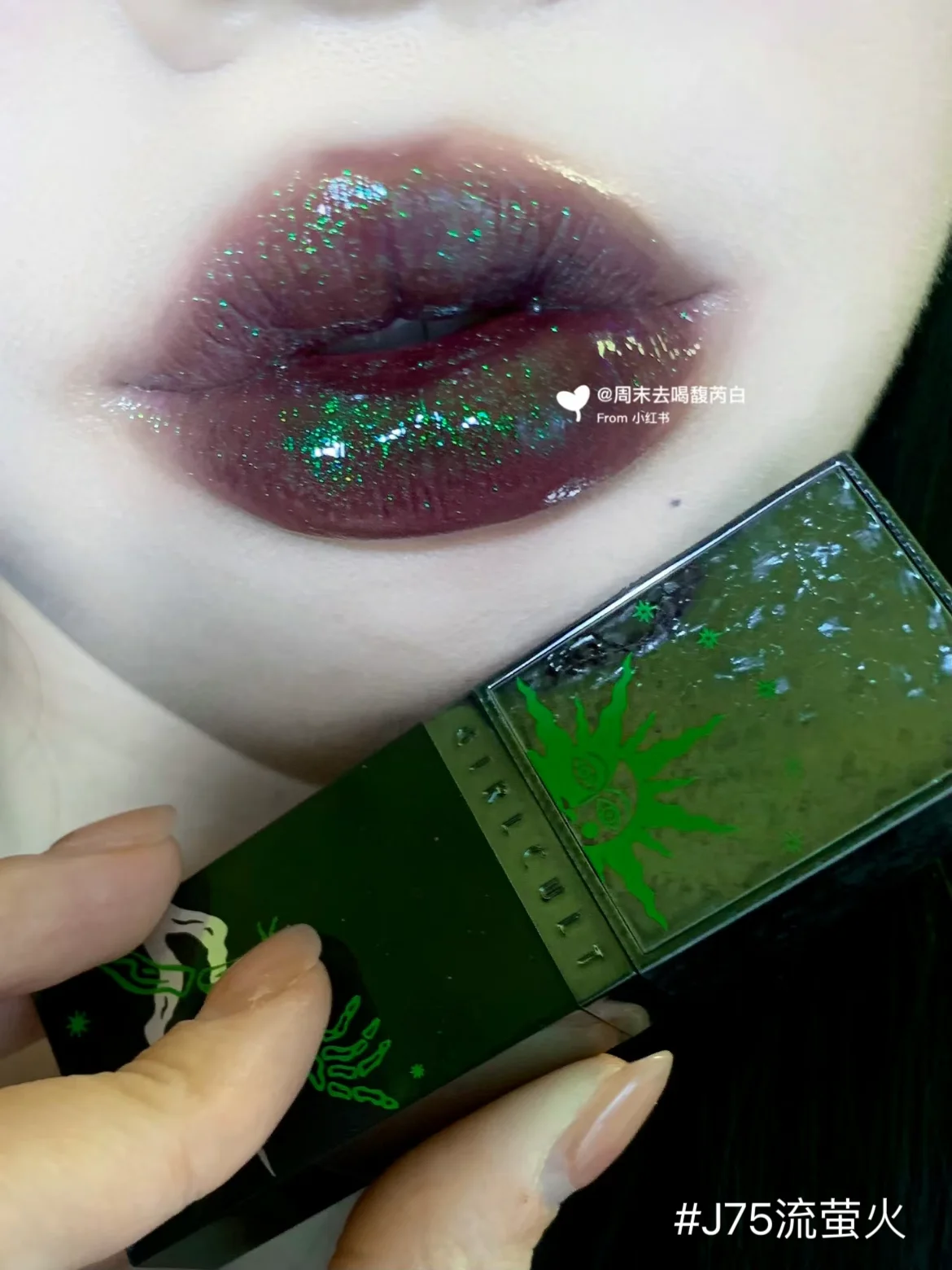 Girlcult Liaozhai Lipgloss Pearlescent Chameleon Shimmer Liptint Longlasting  Moisturizing Lipstick 3.5g Halloween Dark Cosmetic 4