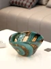 Luxury Art Glass Fruit Bowl High-End Living Room Coffee Table Contrast Storage Fruit Bowl Desktop Decorative Ornaments 4