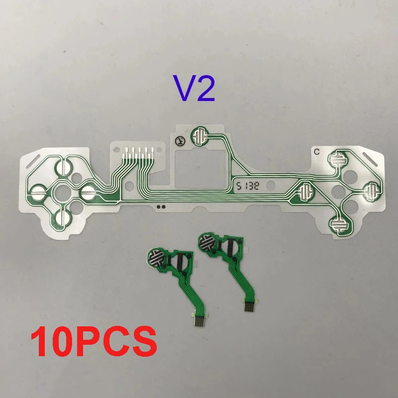 Vista 10 de 10 Uds película conductora teclado Cable flexible botones PCB placa de circuito de cinta para PS4 4 Pro Slim JDM JDS 001/011/030/040/050