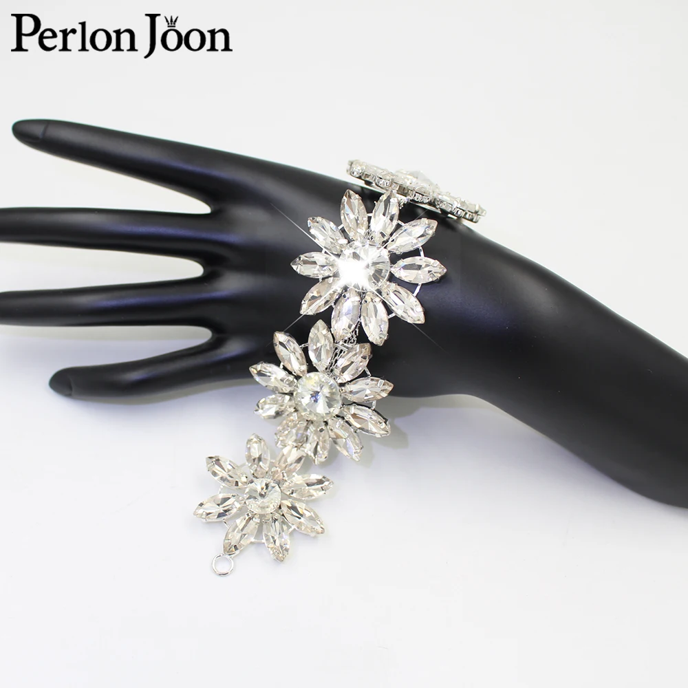 1pcs 20 cm lang diy hand genähte Braut Hochzeit Kostüm Schleier Ausschnitt ab Blume Kristall Strass Trim Kette yhz046 – Detail 17