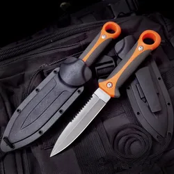 Couteau droit de survie d'extérieur, de chasse, tactique, Edc, multi fonctions, pour la pêche et le Camping 