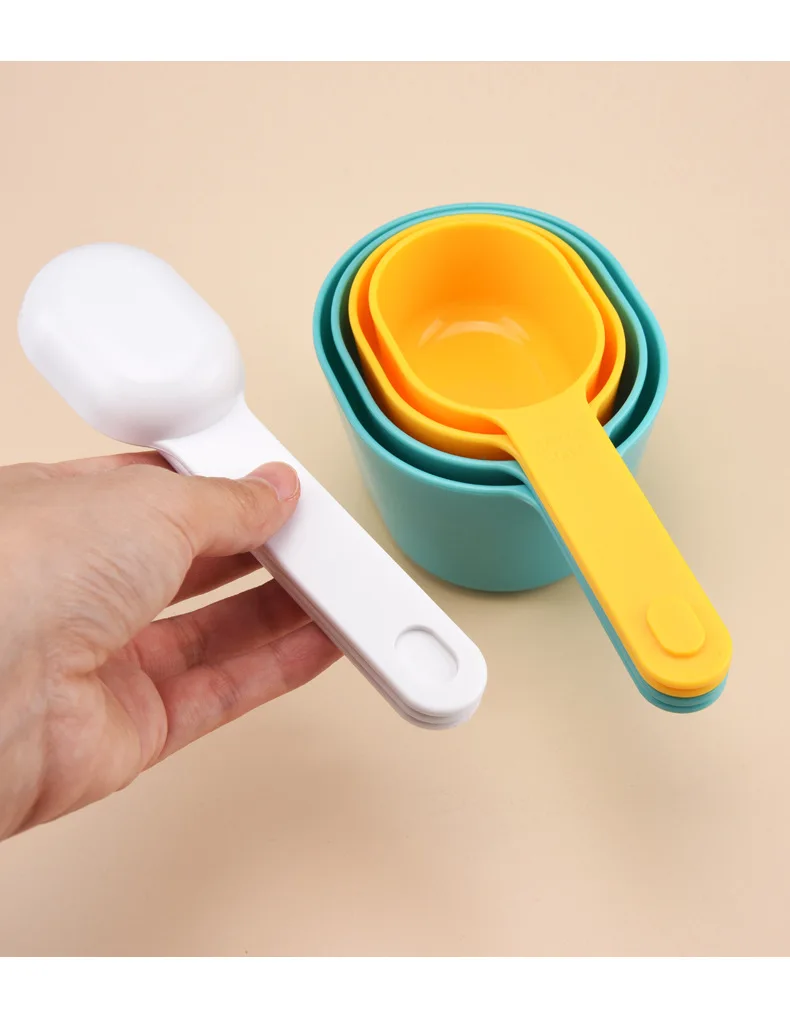 9-Piece Nesting Measuring Cups and Spoons Set with Funnel Plastic BPA Free  Dishwasher Safe - Kitchen Tools - AliExpress