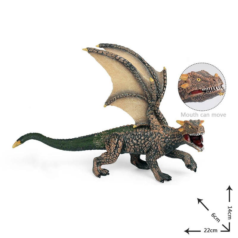 thumbnail image 1 of Figura de juguete de gran tamaño de ciencia ficción, modelo de dinosaurio dragón mágico volador salvaje, figura de acción de PVC, juguete de colección para niños de alta calidad, 1 of 5