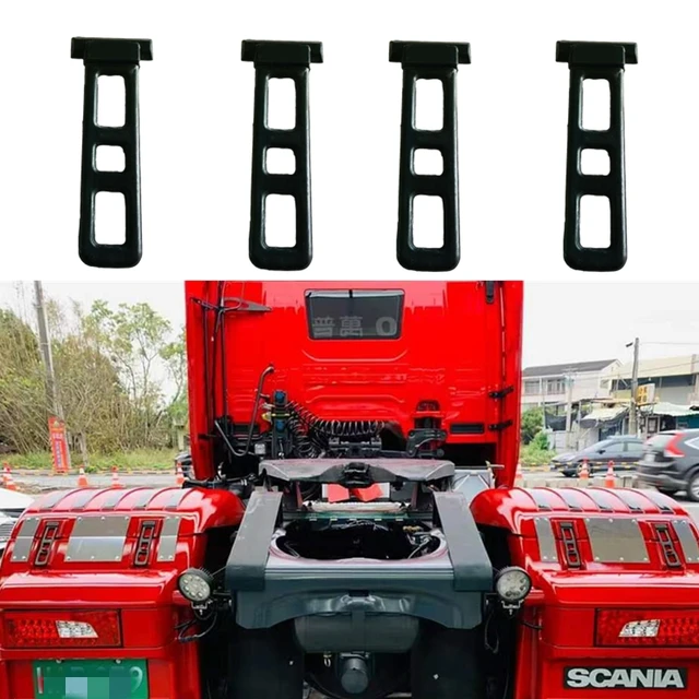 4x Clamp Band Tension Band Mudguard Rubber Strip Suitable For Scania Truck Parts Oem 1383858 1377600 1358343