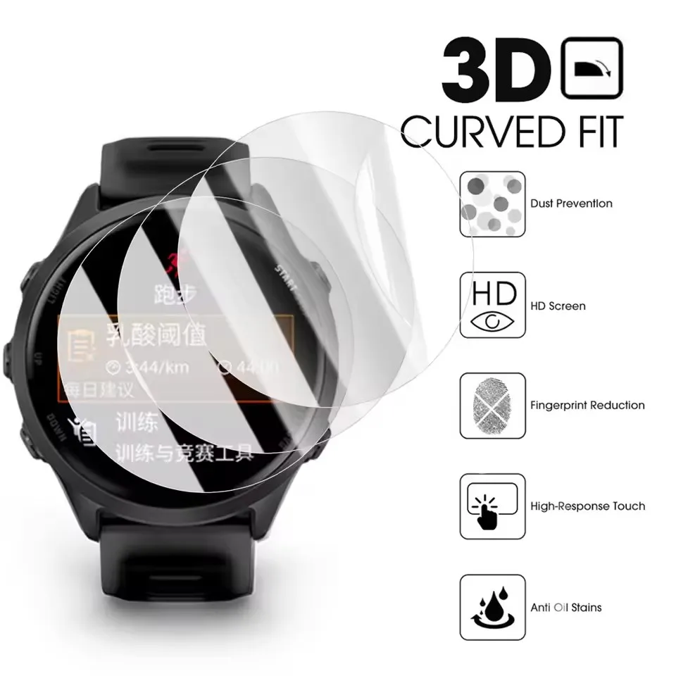 Garmin Fenix ??8 51mm 47mm 43mm Smartwatch 스크린 용 1-3Pcs 하이드로 겔 필름 안티 스크래치 보호 필름 액세서리