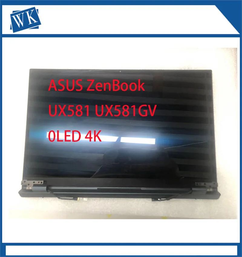

Ноутбук UHD 3840X2160, 15,6 дюйма, для ASUS ZenBook Duo 15 UX581 UX581GV OLED ekran paneli dokunmatik ekran meclisi