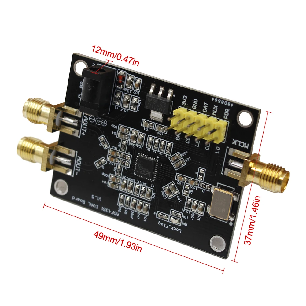 RF 신호원 PLL 주파수 합성기, 위상 고정 루프 RF 신호원 모듈, 전자 부품, ADF4351, 135M-4.4GHz