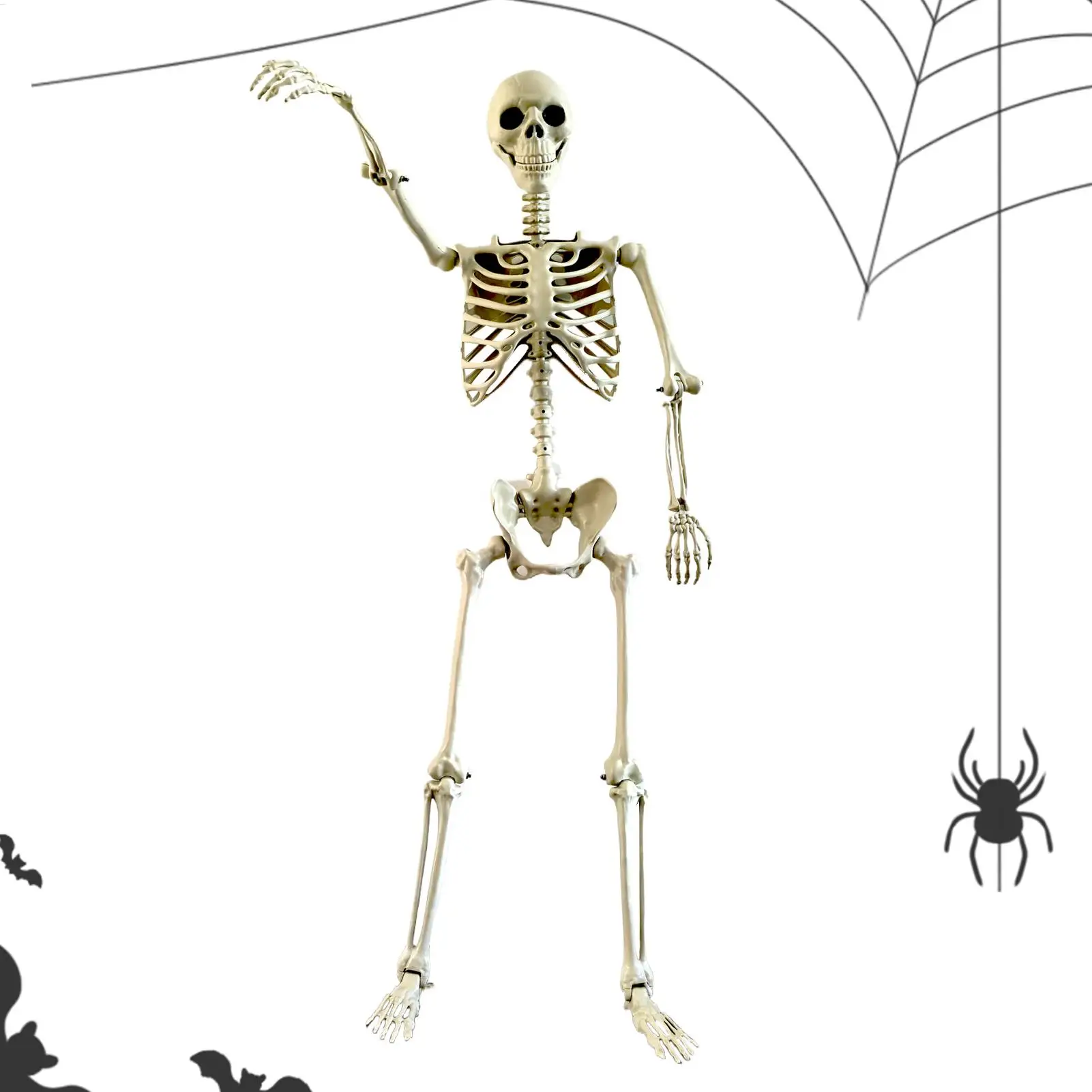 Happy Halloween Modeling Humanoid Skeleton Decorative Props Haunted House Home Bedroom Balcony Decoration Party DIY Supplies