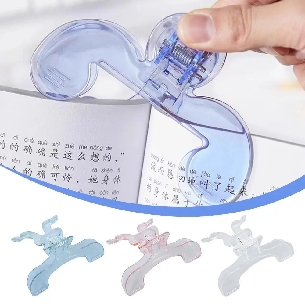 New Easy To Read Fixed Book Clips 12° Plastic Reading Bookmark Holder ...