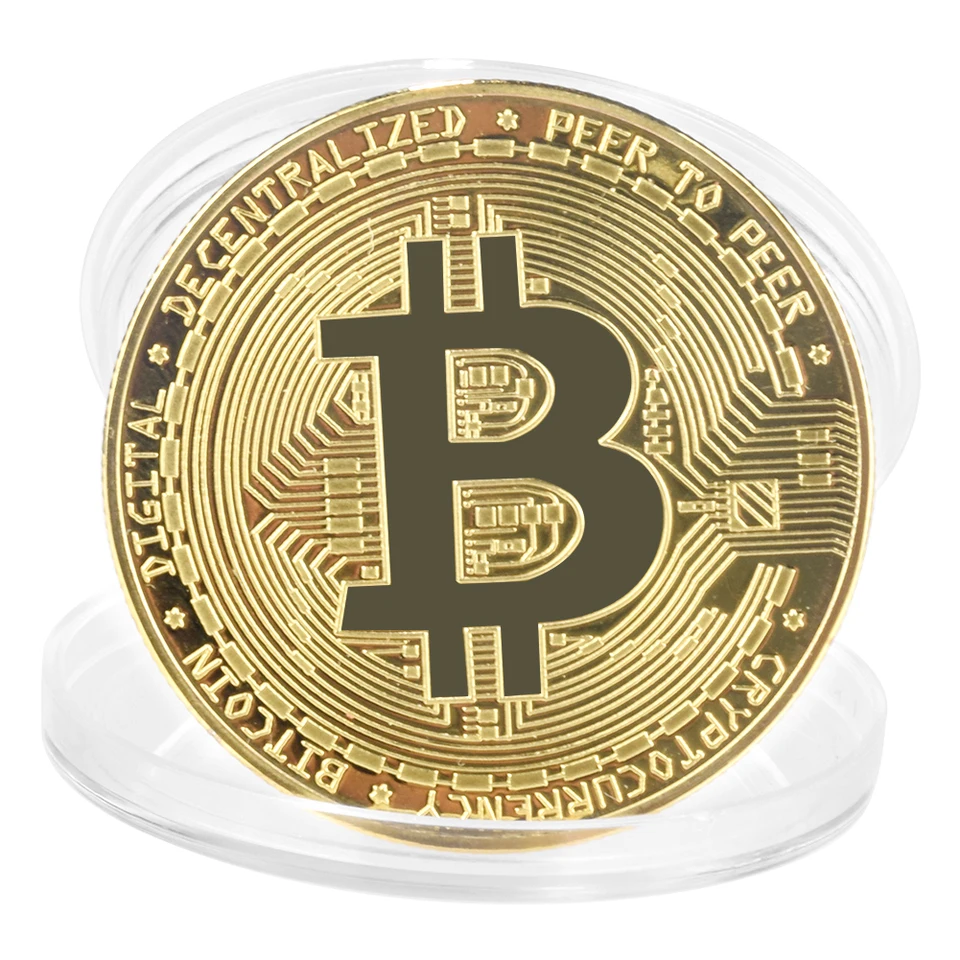 1 Pc Gold Plated Bitcoin Coin Collectible Art Collection Gift Physical  Commemorative Casascius Bit BTC Metal Antique Imitation - AliExpress