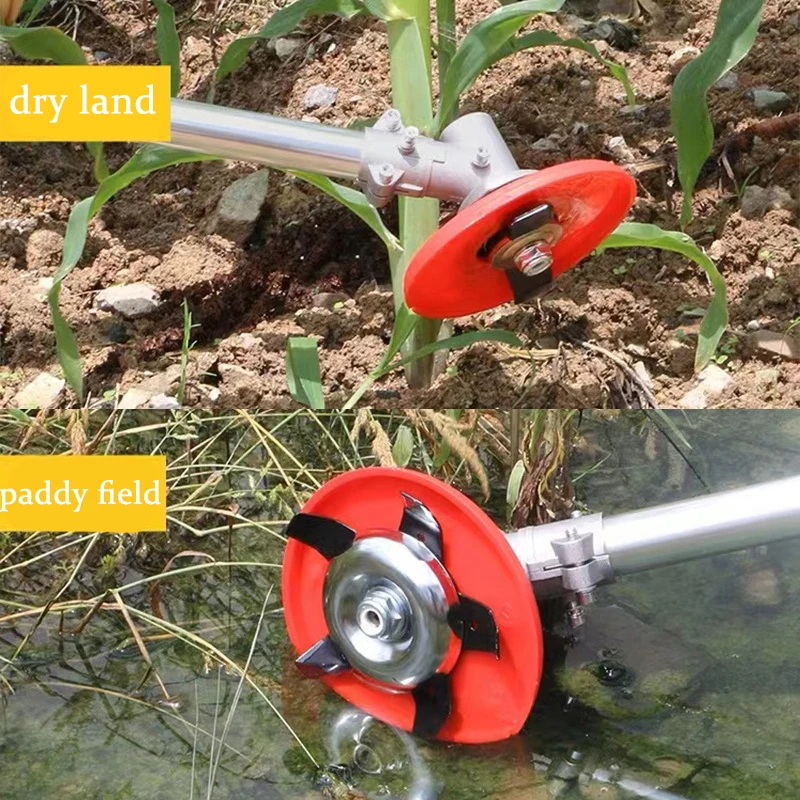2 in 1 Brush Cutter Blade Trimmer Head Metal Blades Trimmer Grass Paddy Field Dry Land Lawn Mower Weeding Tray Garden Tools lawn mower trimmer blade grass trimmer blade brush cutter accessories grass trimmer head grass trimmer