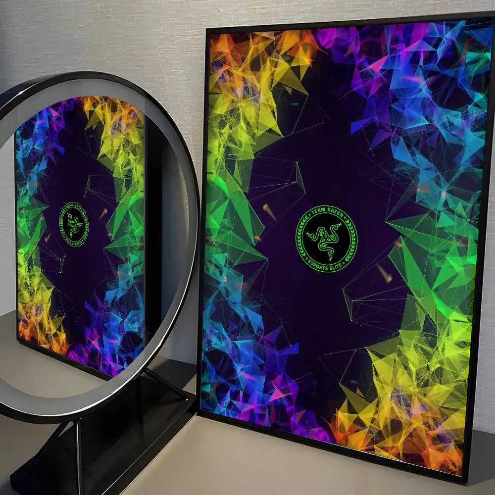Mode Logo R-Razer Poster Aufkleber Vintage Film Poster Drucken Wasserdichte Wand Kunst Für Wohnzimmer Schlafzimmer Home Decor – Detail 19