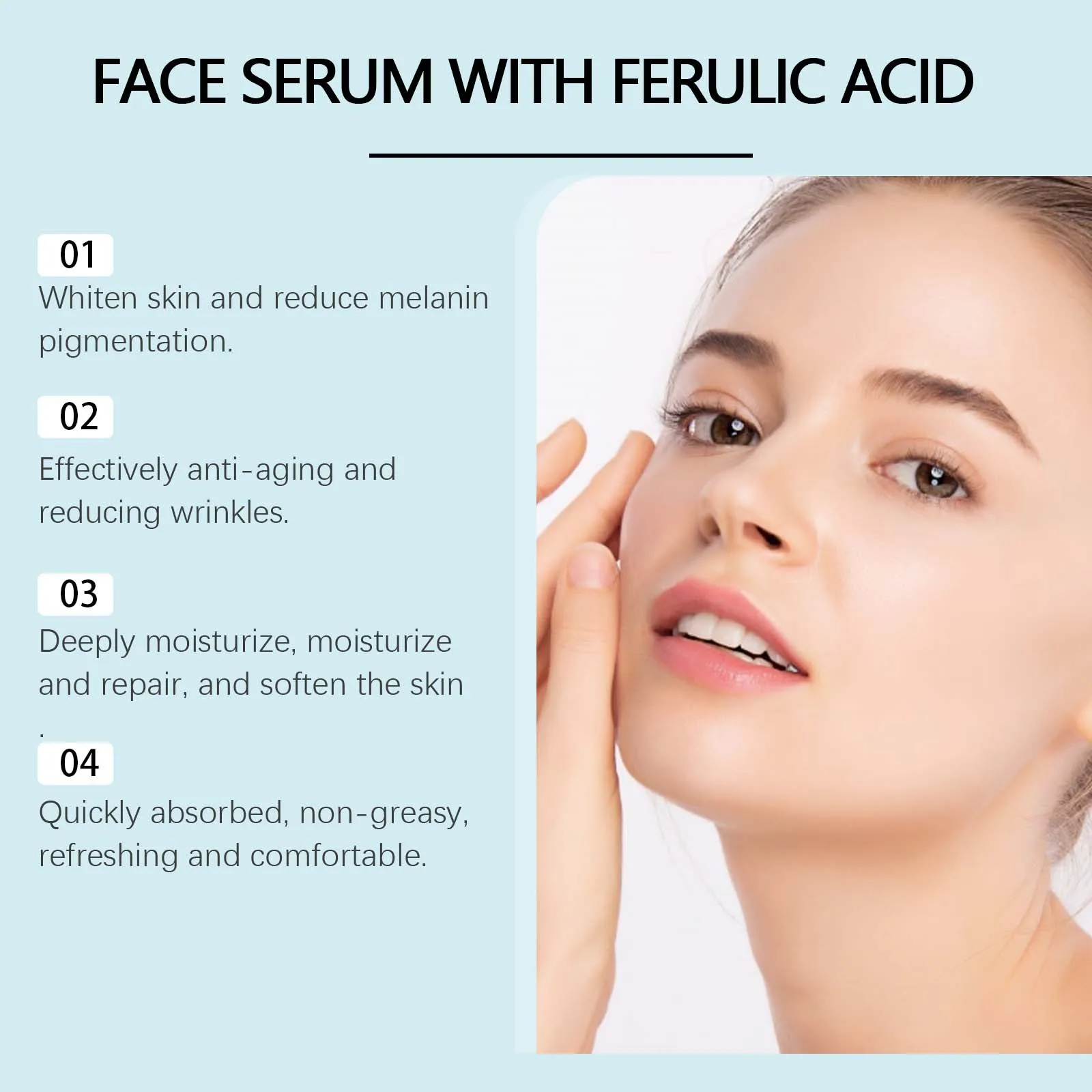 Vitamin C E Serum Lifting Moisturizer Fade Fine Lines Shrink Pore Firming Ferulic Acid Facial Essence Korean Skin Care Products 6