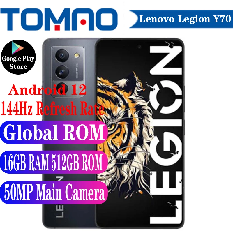 Lenovo-Legion Y70スマートフォン,グローバルROM,Android 12