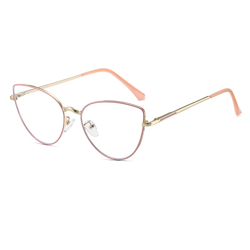 Feminino Anti Blue Light Glasses Women Cat's Eye Optical Myopia Nearsighted Glasses Computer Eyewear Minus -2 -3 Diopter Glasses 4