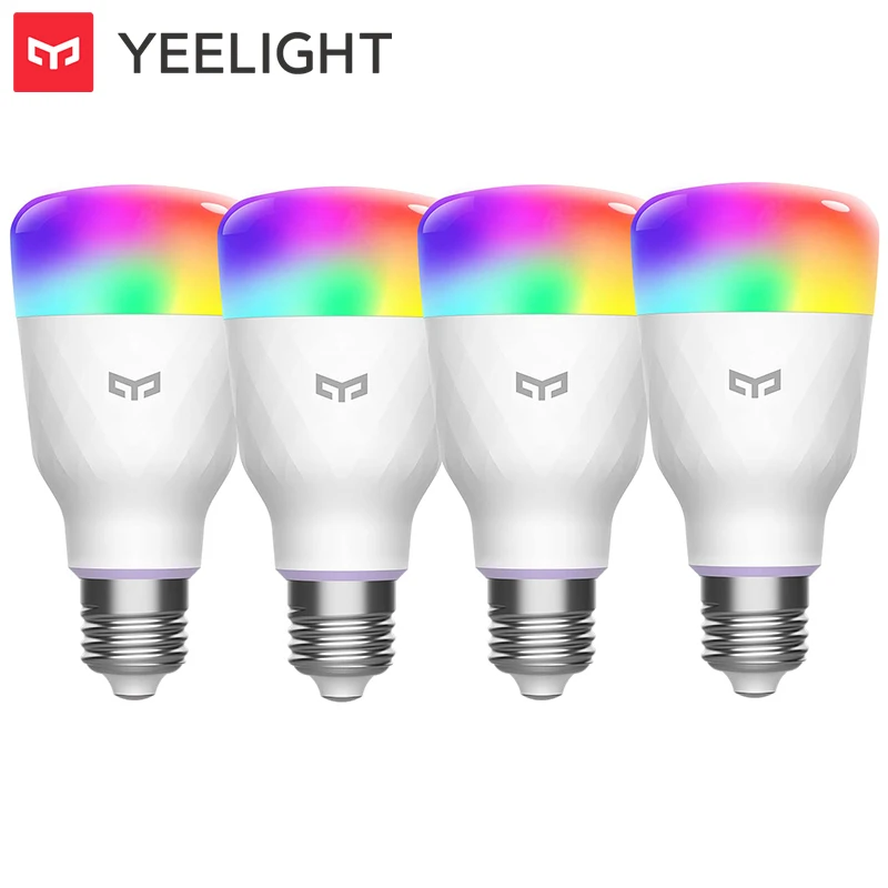 

Yeelight Smart LED Light Bulbs E27 Million Colors RGB Dimmable Wi-Fi Lights Works with Alexa and Google Assistant