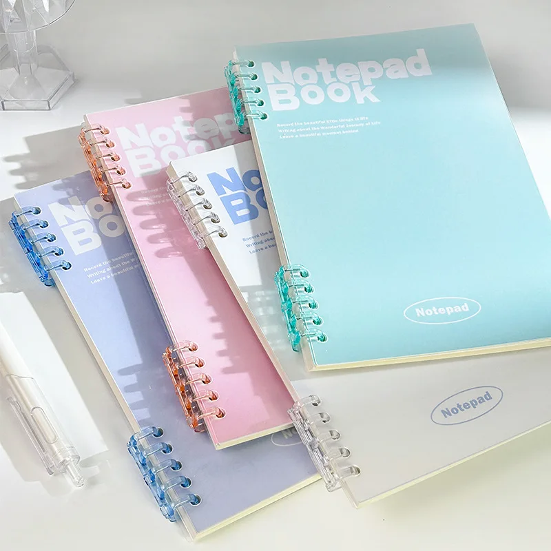 

A5/B5 Detachable Coil Notebooks Aesthetic Minimalist Student Agenda 2024 Notebook Smart Without Leaving Hands Notepad Planner