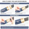 Professional 7 in 1 Hair Dryer 11000RPM High Speed Blow Dryer Hair Strighter Hot Air Styling Tools Set Hair Curler Salon /Barber 4