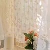OQ5M Wholesale Double Layer French Vintage Curtains American Rustic White Lace Gauze Curtains Princess Wind Balcony Floating 3